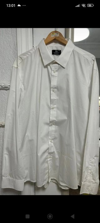 Camisa blanca de hombre Tex