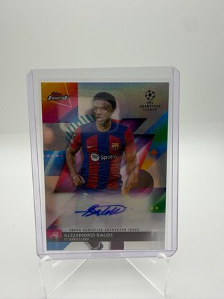 Carta Alejandro Balde Topps Finest Auto