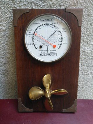 Termohigrómetro Vintage de Pared