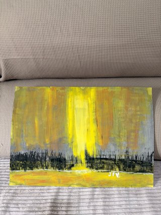 Dibujo en témpera abstracto