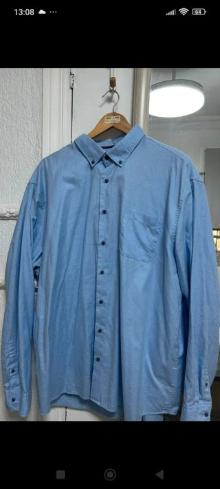 Camisa de hombre azul