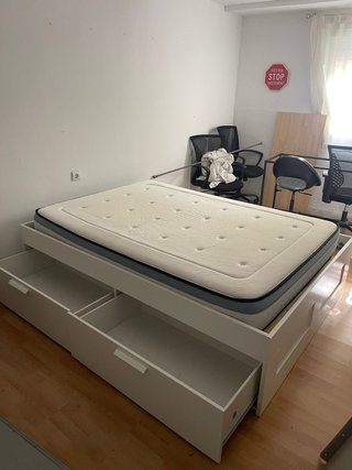 Cama de Matrimonio con Almacenaje