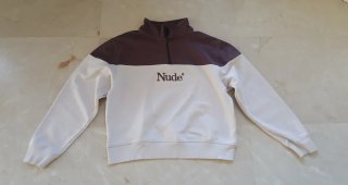Sudadera Nude bicolor Talla S