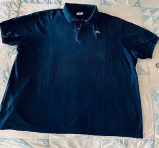 Polo Lacoste Negro manga corta Talla 10