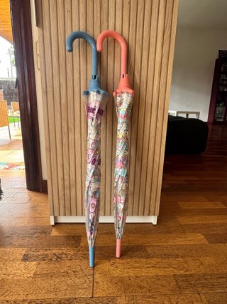 2 Paraguas Automáticos de Niña con Unicornios