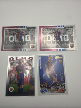 Lote 4 Cromos Dani Olmo FC Barcelona