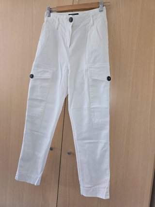 Pantalón Cargo Blanco