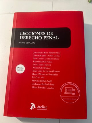 Lecciones de derecho penal: parte especial