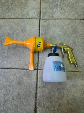 Pistola de espuma detailing limpieza coche
