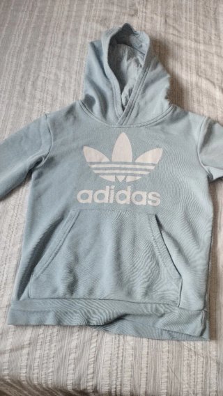 Sudadera con capucha adidas azul talla 7/8