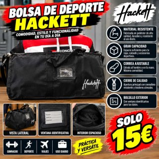 Bolsa de Deporte Hackett Negra