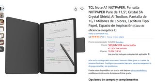 TCL Note A1 NXTPAPER 11 pulgadas