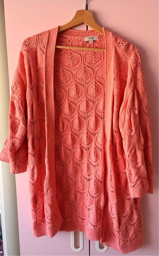 Chaqueta Kimono de Punto Coral