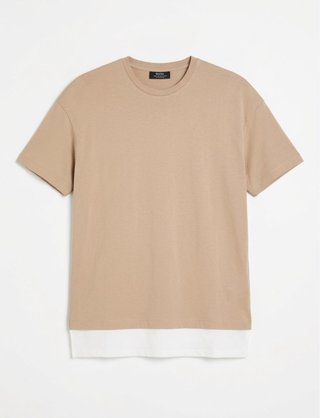 Camiseta Bershka Beige