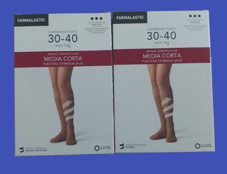 2 Medias Terapéuticas Farmalastic Talla Grande