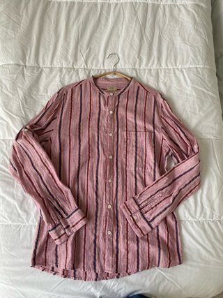 Camisa de lino a rayas