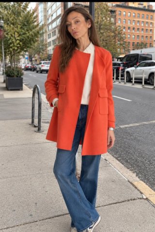Abrigo Zara Rojo