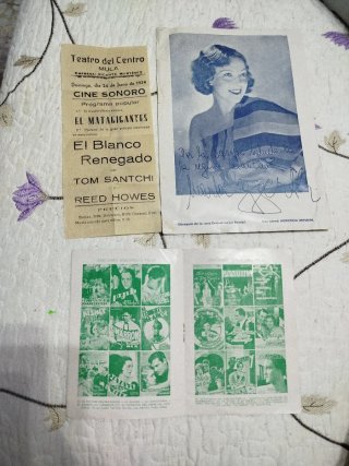 Lote de 3 Documentos Cine Antiguo 1934