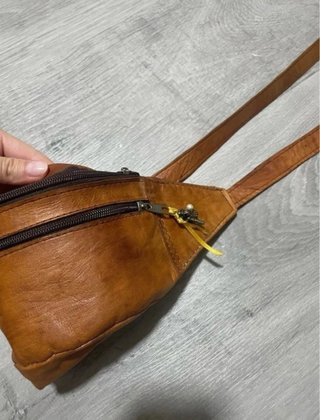 Riñonera de Piel Marrón