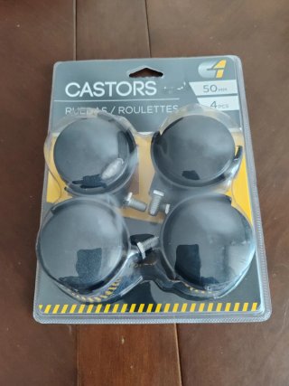 Set de 4 Ruedas Giratorias 50mm nuevo a estrenar