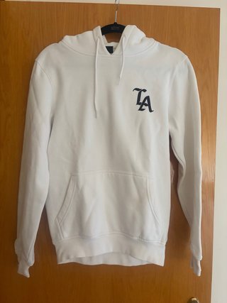 Sudadera Blanca con Capucha Talla S