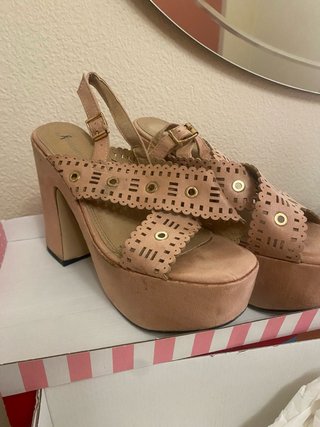 Sandalias de Plataforma rosa