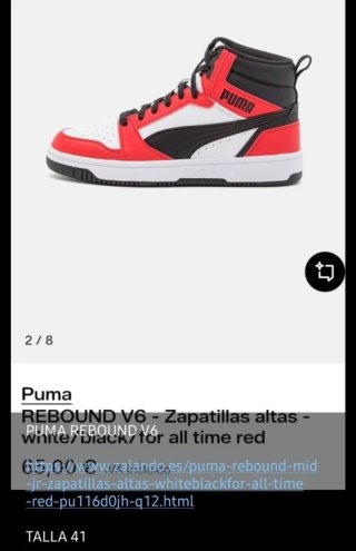 Zapatillas Puma Rebound V6 Talla 41 UNISEX