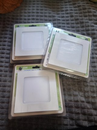 Set de 3 Focos LED Cuadrados 6W