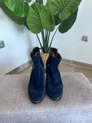 Botines Christian Louboutin Azul Marino