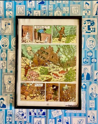Cuadro de Tintín - El Secreto del Unicornio