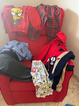 Lote de ropa infantil variada van desde los 24 mes