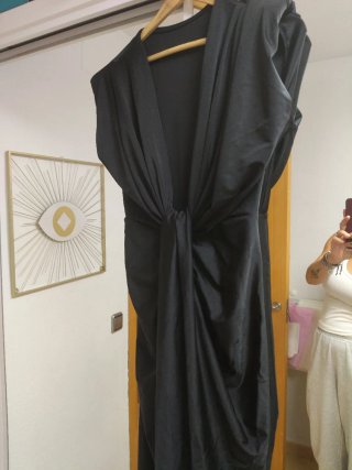 Vestido Negro de Licra para Eventos