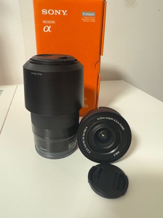 2 Objetivos Sony E 16-50mm y 55-210mm