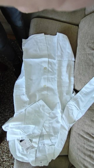 Bata blanca de trabajo