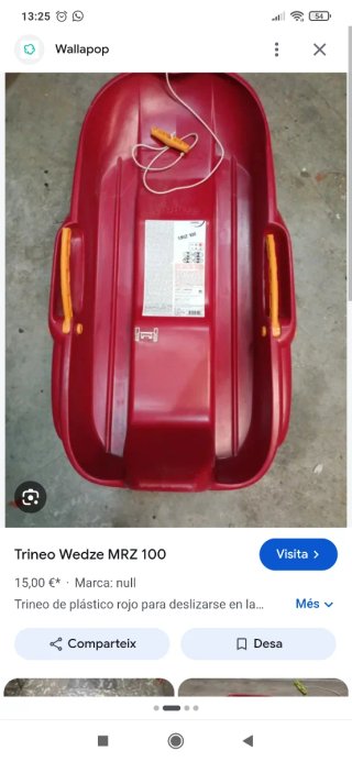 Trineo de Nieve Wedze MRZ100