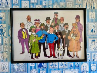 Cuadro de los personages de Tintín