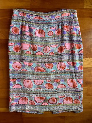 Falda vintage multicolor