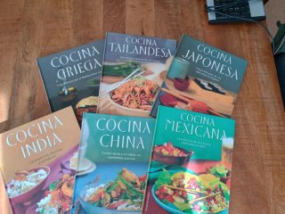 Colección de libros cocina