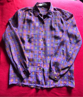 Blusa Nina Ricci Estampada vintage