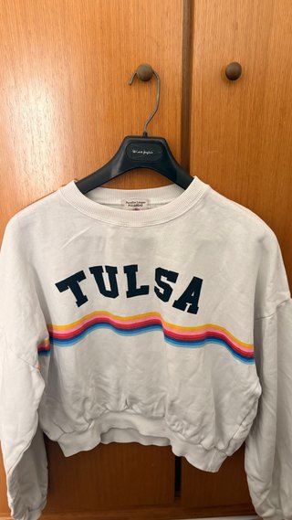 Sudadera Blanca Pull & Bear