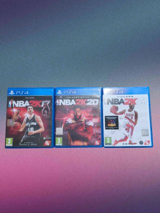 Pack 3 Juegos NBA 2K (17, 20, 21) PS4
