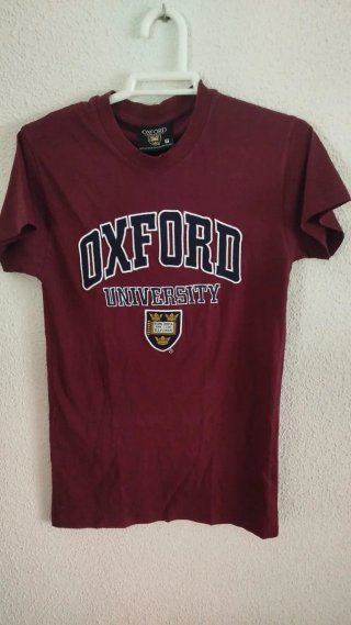 Camiseta Oxford University Roja Talla S