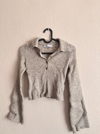 Jersey de punto Bershka beige
