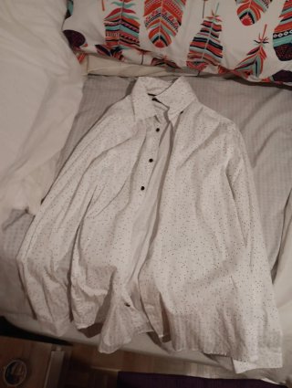 Camisa de manga larga blanca