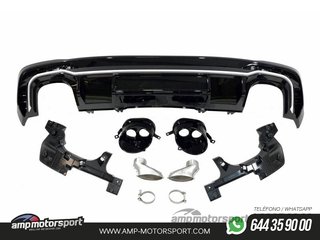 DIFUSOR TRASERO PARA AUDI A4 B9 BERLINA / AVANT 2019-2024