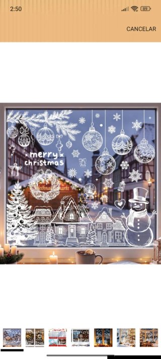 Pegatinas Navideñas para Ventanas