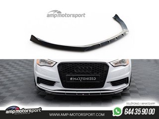 SPOILER / LIP DELANTERO V1 PARA AUDI A3 BERLINA 8V 2013-2016