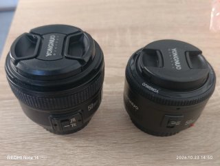 2 Objetivos Yongnuo 50mm