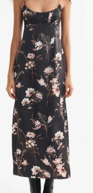 Vestido largo estampado floral