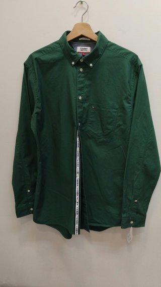 Camisa Tommy Jeans Verde Talla L